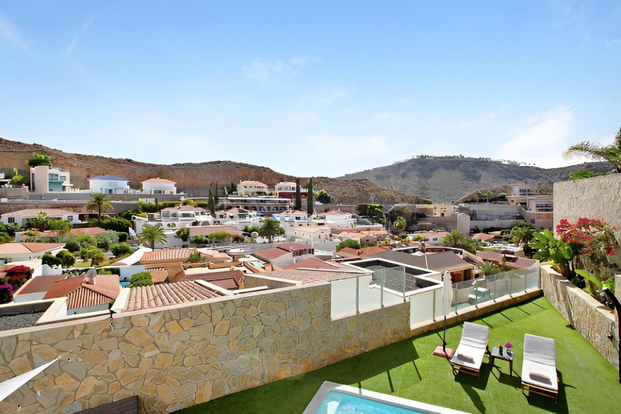 Dream Villa With Heated Pool, Rooftop & Ocean Views Mogan Ngoại thất bức ảnh