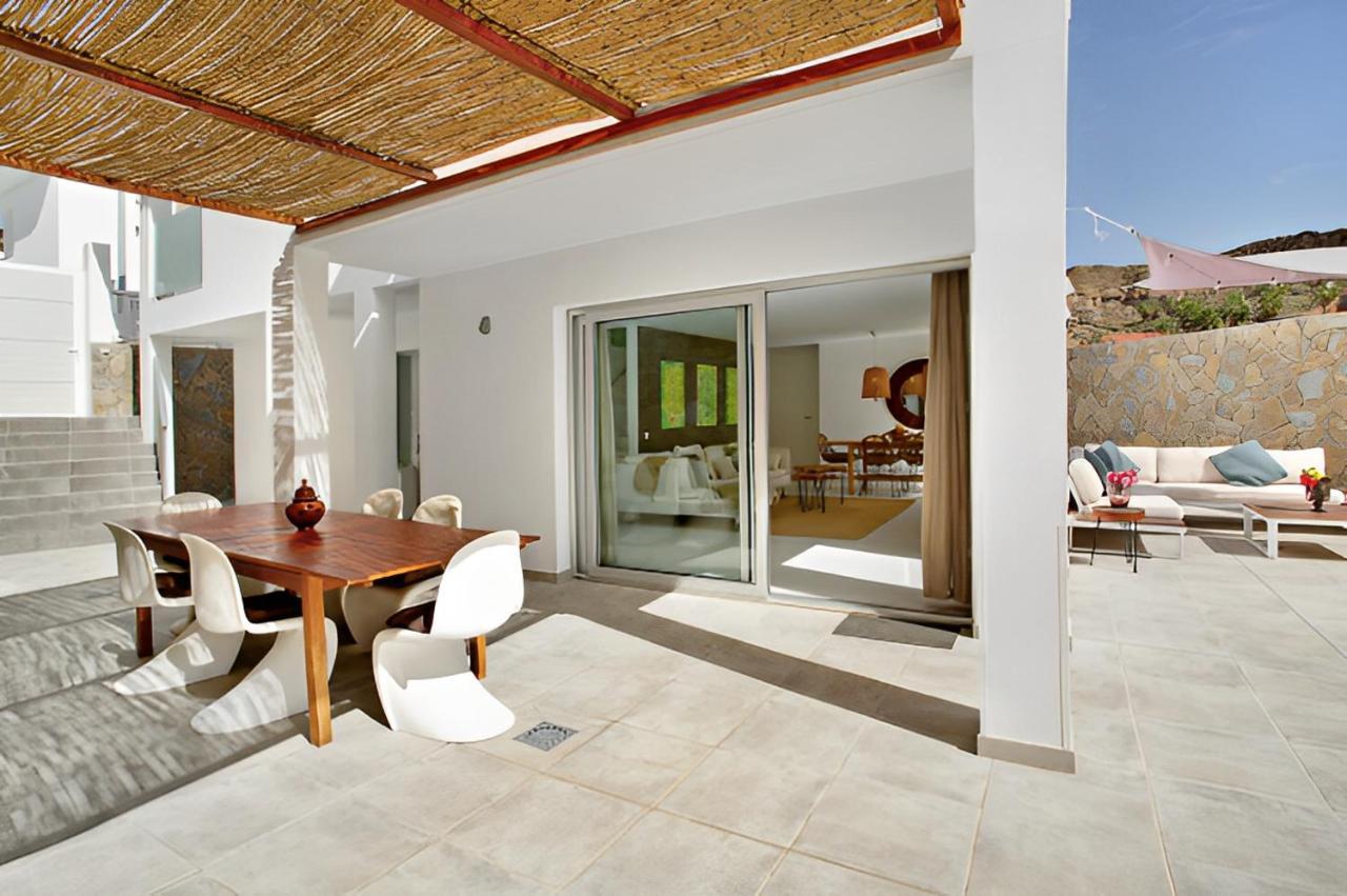 Dream Villa With Heated Pool, Rooftop & Ocean Views Mogan Ngoại thất bức ảnh